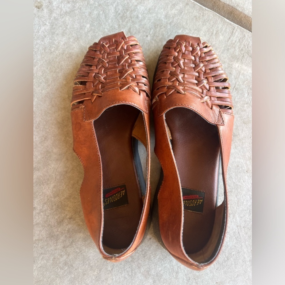 AEROSOLES Brown Woven Sandals